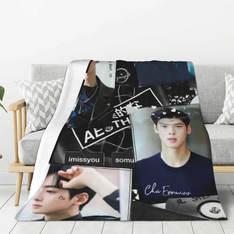 Coperta Personalizzata True Beauty in Morbido Pile, Calda per la Primavera, in Flanella, Hwang In Youp Cha EunWoo, Coperte per Esterni e Camera da Letto