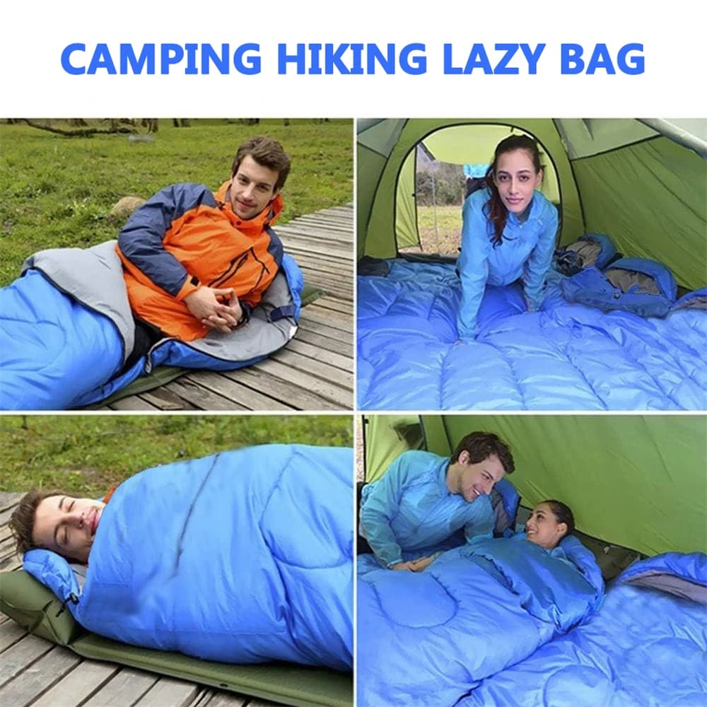 Portable campsite sleeping bag 210 * 75 cm Waterproof 4 seasons Hot envelope Shoulder backpack Sleeping bags for outdoor excursions