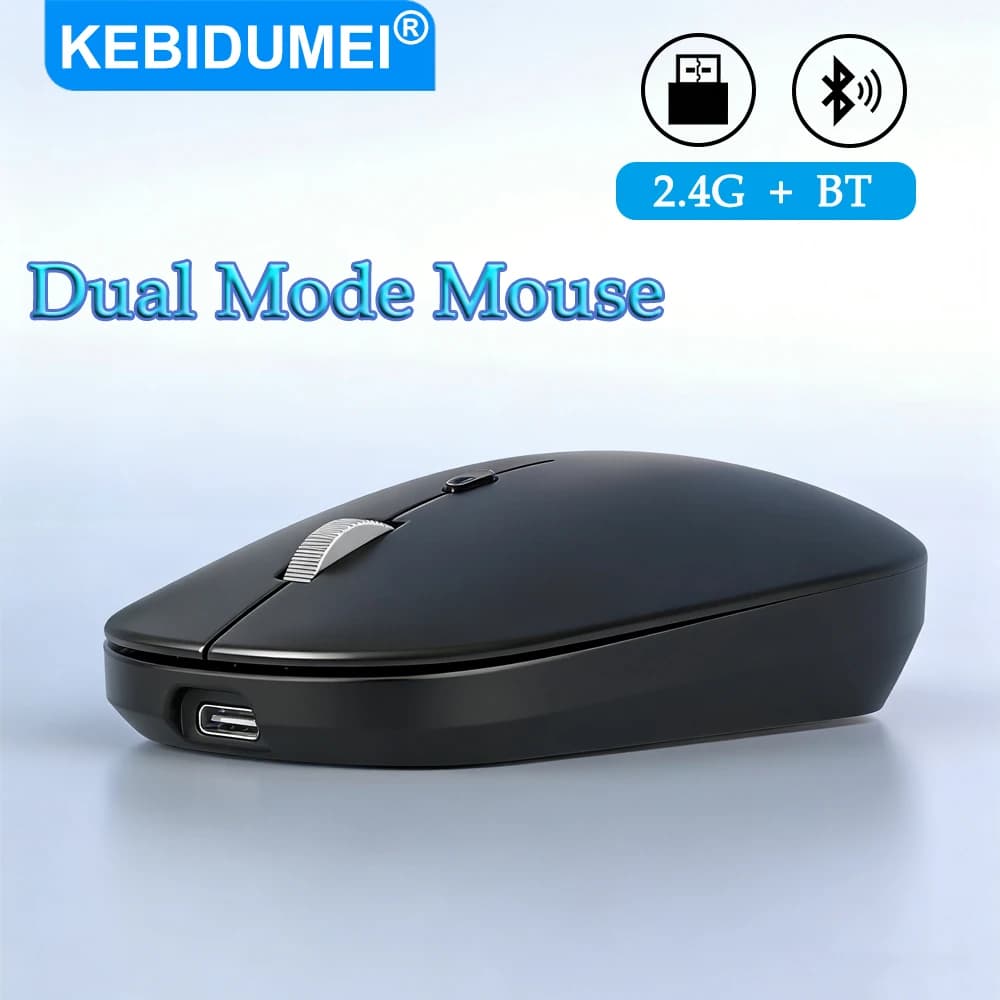 Mouse Bluetooth Mouse wireless 2.4G Mouse da gioco dual-mode Mouse silenzioso da ufficio ricaricabile Mouse universali regolabili DPI per PC