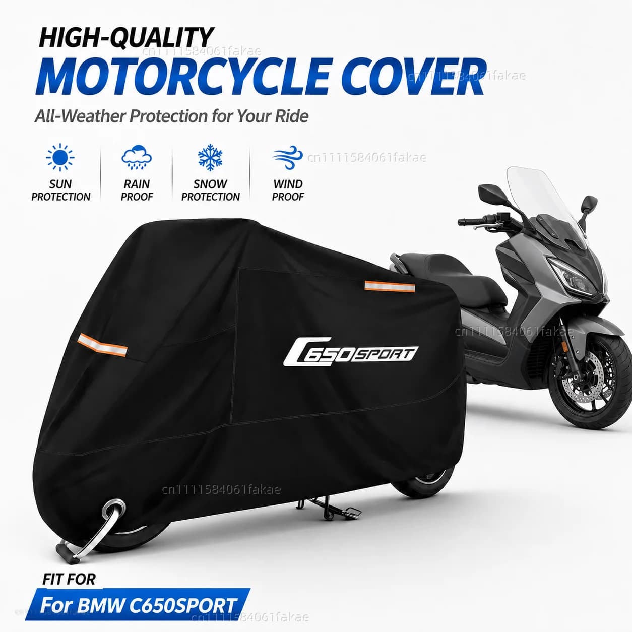 Motorcycle Cover Waterproof Outdoor All Season Dustproof UV Protective Moto Scooter Rain Cover For BMW C650 SPORT C650GT
