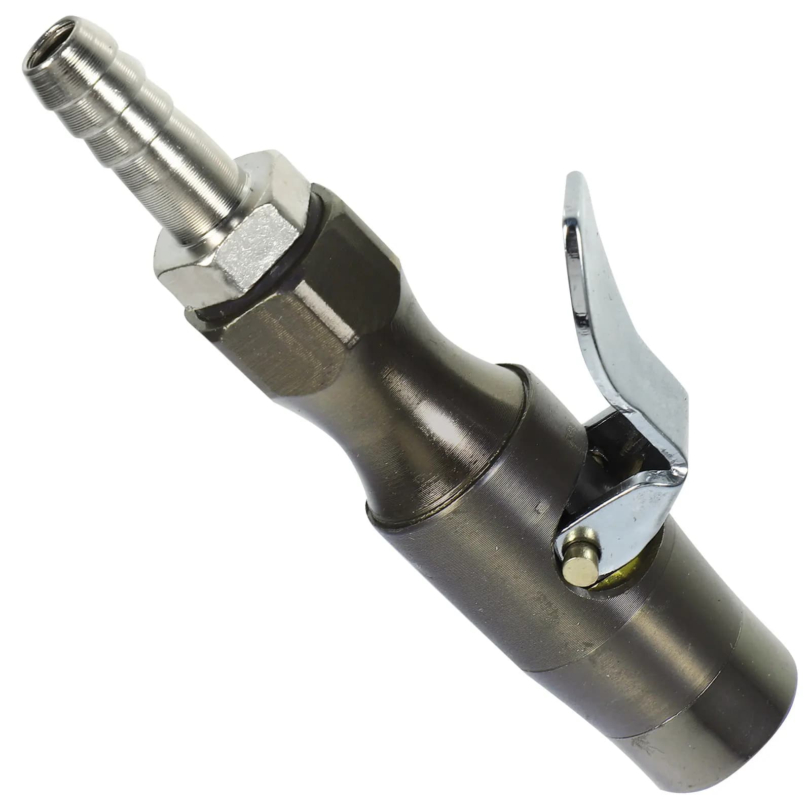 Manometro per pneumatici con attacco da 12,5 mm in rame nero autobloccante per gonfiatore pneumatici auto, camion, moto, accessorio per compressore d'aria