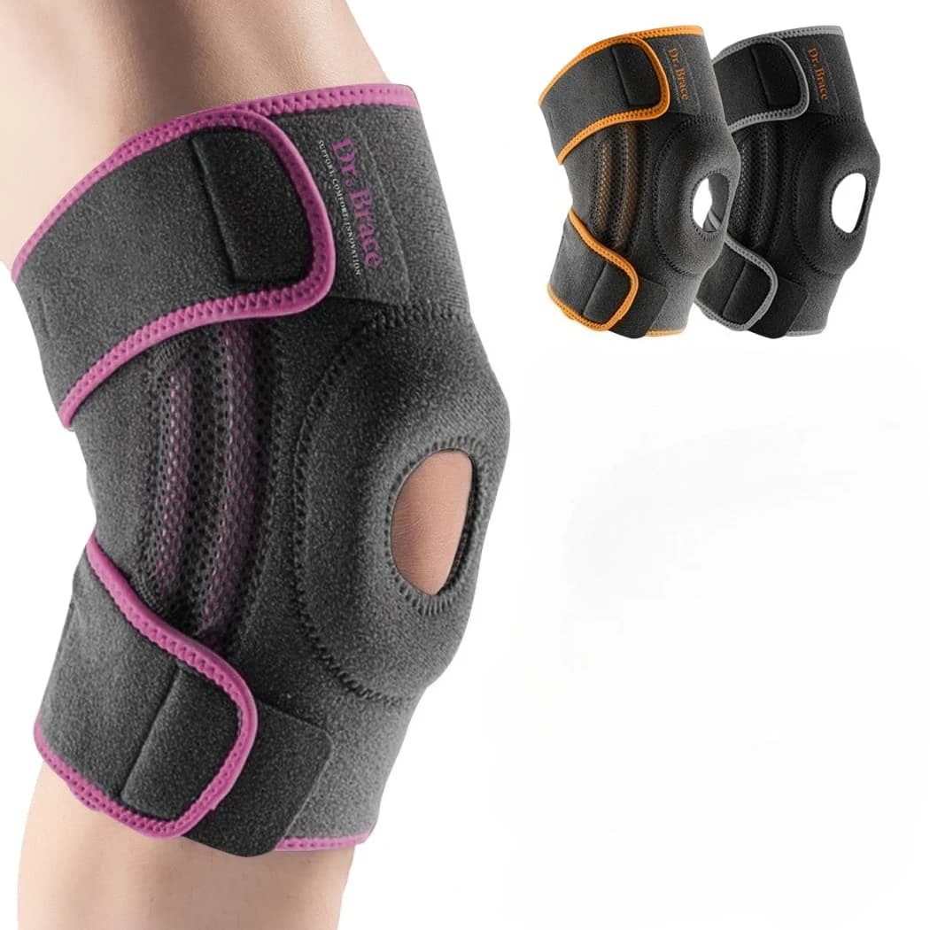 Knee Brace with Side Stabilizers & Patella Gel Pads for Maximum Knee Pain Support and fast recovery for men and women