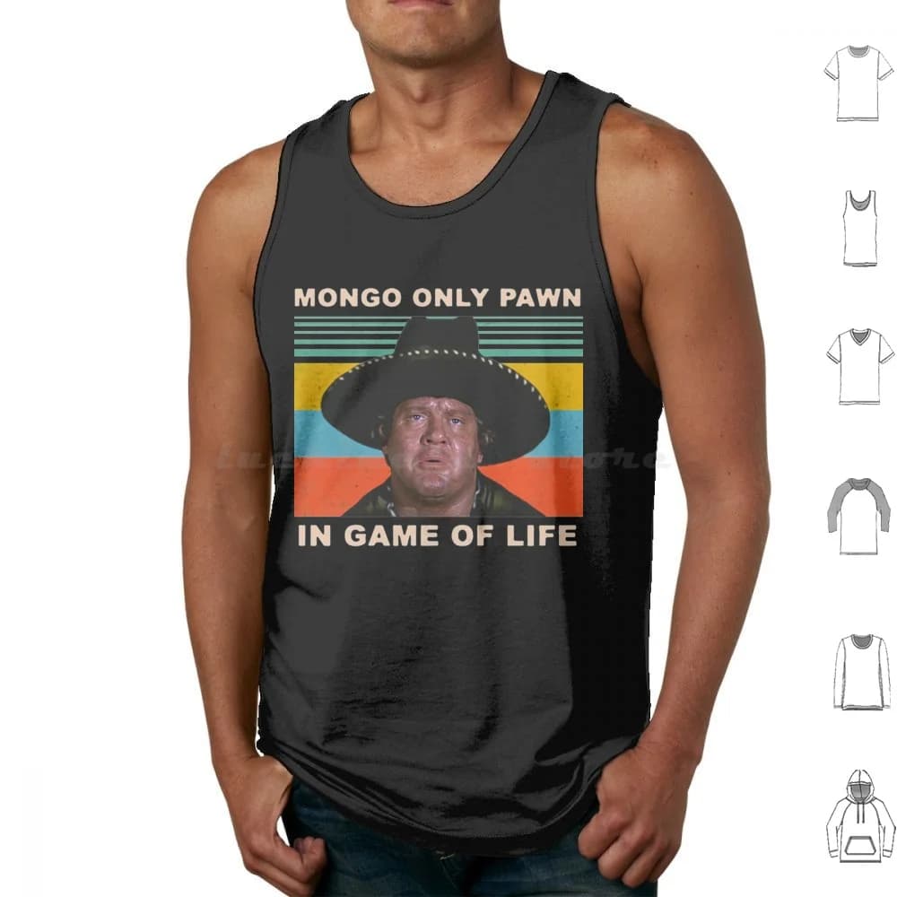 Mongo Only Pawn In Game Of Life Film anni '80 Canotte essenziali vintage Canottiera senza maniche Mongo Only Pawn In Game Of Life