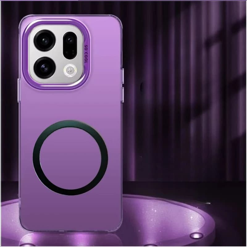 Custodia Opaca X9 per Ricarica Wireless Magnetica MagSafe, Cover Rigida per Oppo Find X9 Pro, Guscio Protettivo in PC Laser per FindX9 Pro