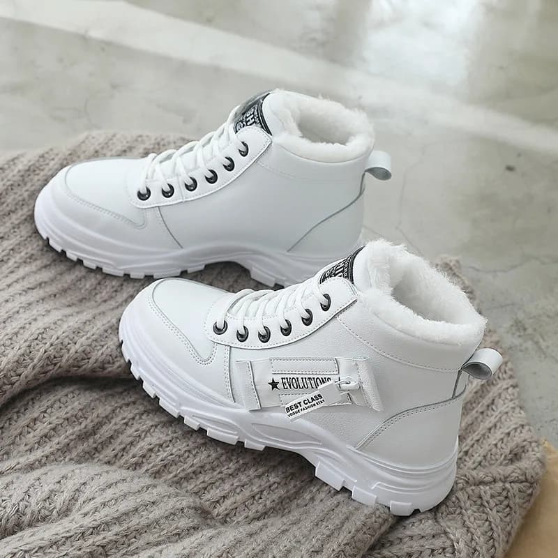 2026 Scarpe sportive da uomo e da donna invernali Peluche antiscivolo Stivali da passeggio alti Scarpe di cotone alla moda Stivali da trekking da donna sneakers uomo scarpe da trekking uomo scarpe da donna scarpe trekk