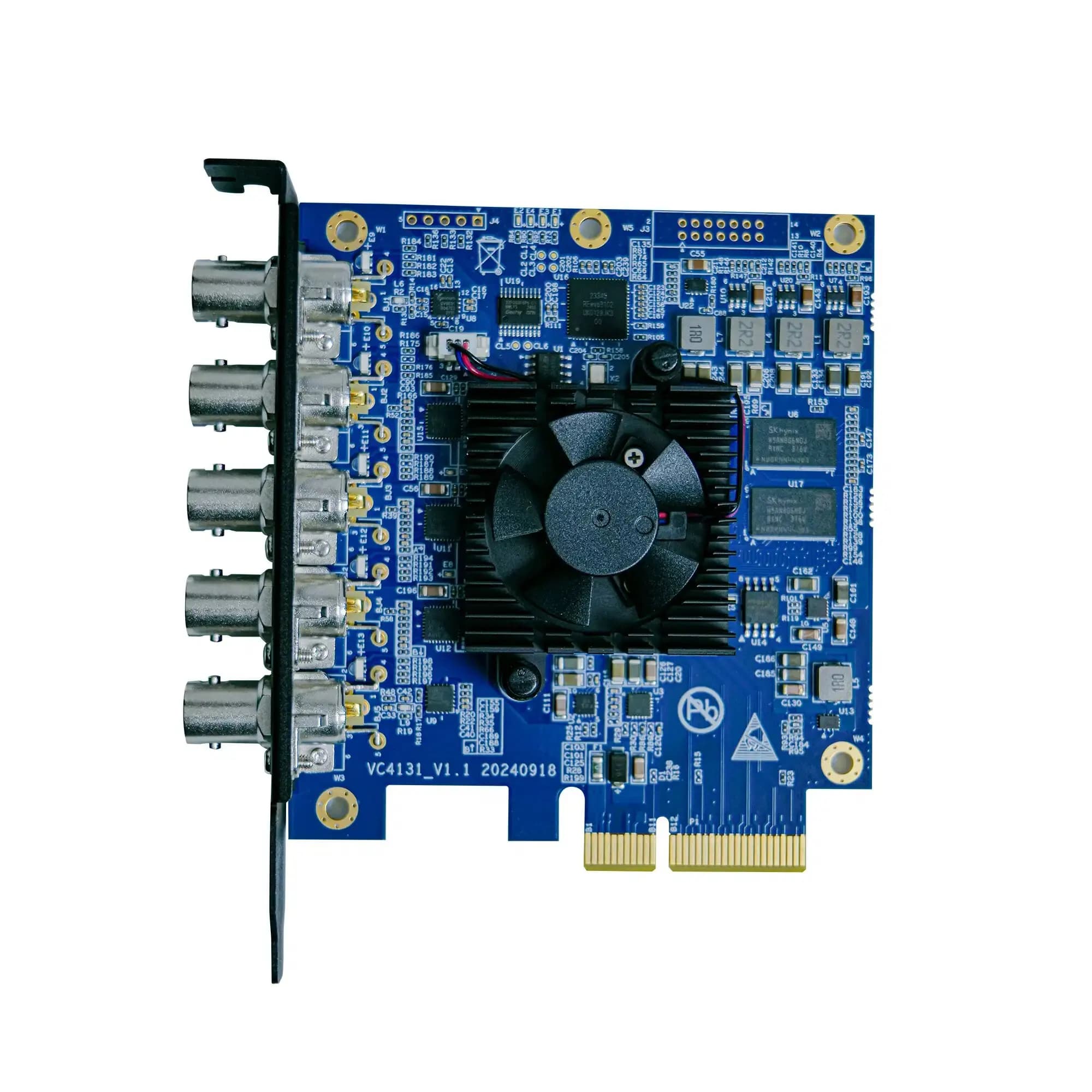 Avmatrix VP51 Scheda di Acquisizione/Riproduzione PCIe Compatibile con YouTube, Video HD 5 Canali 3G-SDI 1080p, Streaming Live Compatibile con Vmix OBS ZOOM