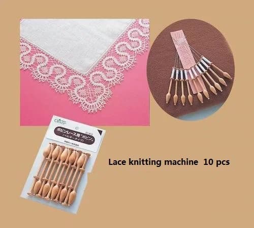 (57-812) Utensili manuali Clover Linea navetta Tats Bobine (set) Macchina per maglieria in pizzo a 10 radici