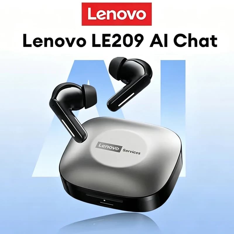 [AI earphones] Lenovo LE209 Bluetooth earphones 6.0 AI Wireless Gaming Headphones Office and Travel Translator Headphones