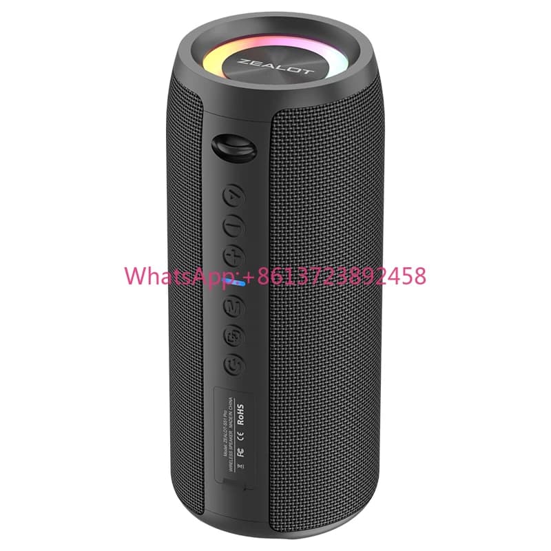 ZEALOT LED Colorful Lights Wireless Speaker 40watts Powerful bluetooth Speaker ZEALOT S51PRO