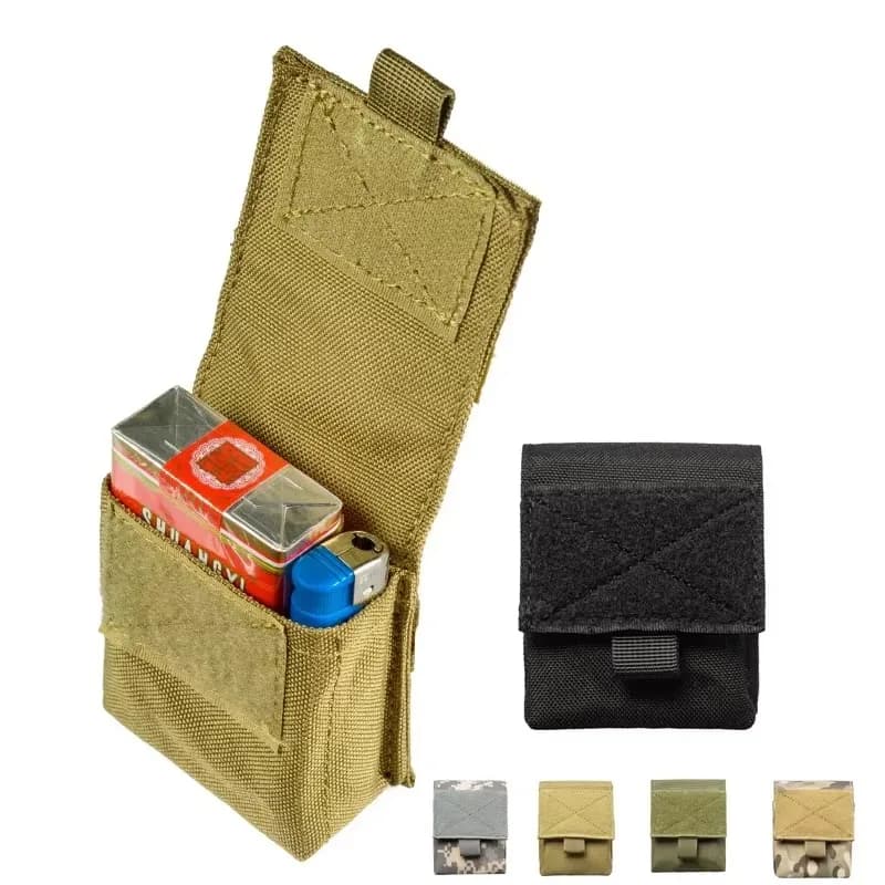 Tactical Molle Pouch Utility EDC Gadget Gear Bag Cigarette Pouch Holde Nylon high quality pouch Belts can be worn multicolor
