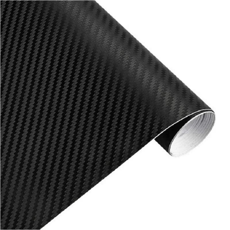 Involucro in vinile 3D in fibra di carbonio, pellicola autoadesiva da 1FT x 5FT Involucro in vinile con tessuto twill fai-da-te per auto, computer, mobili