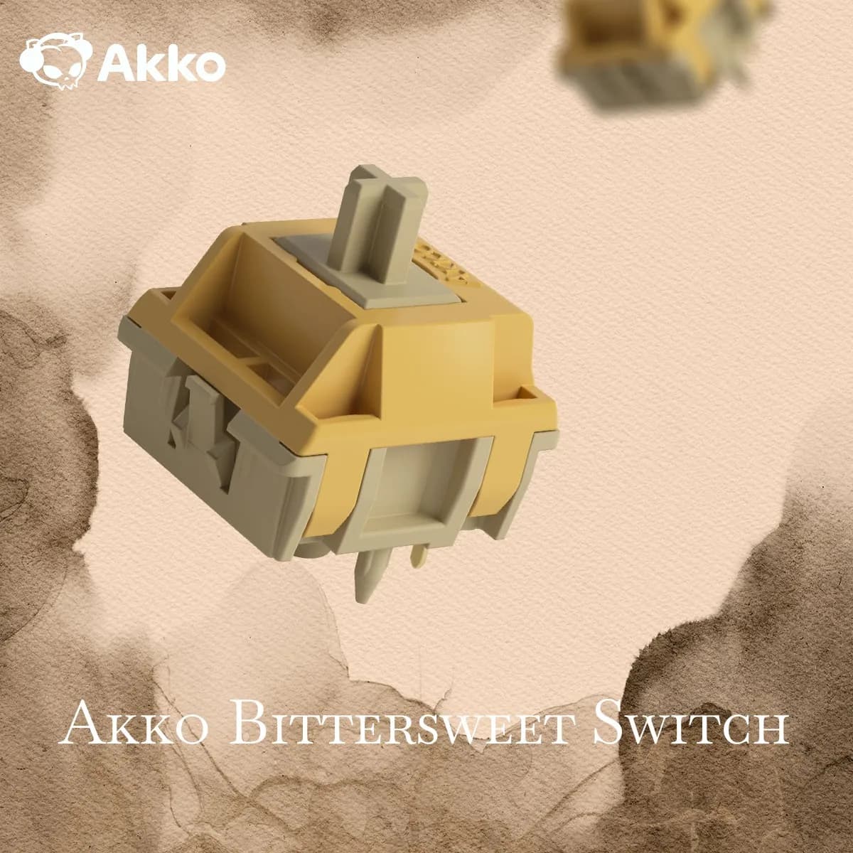 Akko Bittersweet Switch Interruttore tattile a 5 pin 48gf Sussato Thocky Sound Lubrificato in fabbrica Compatibile con tastiera meccanica MX 45 pezzi