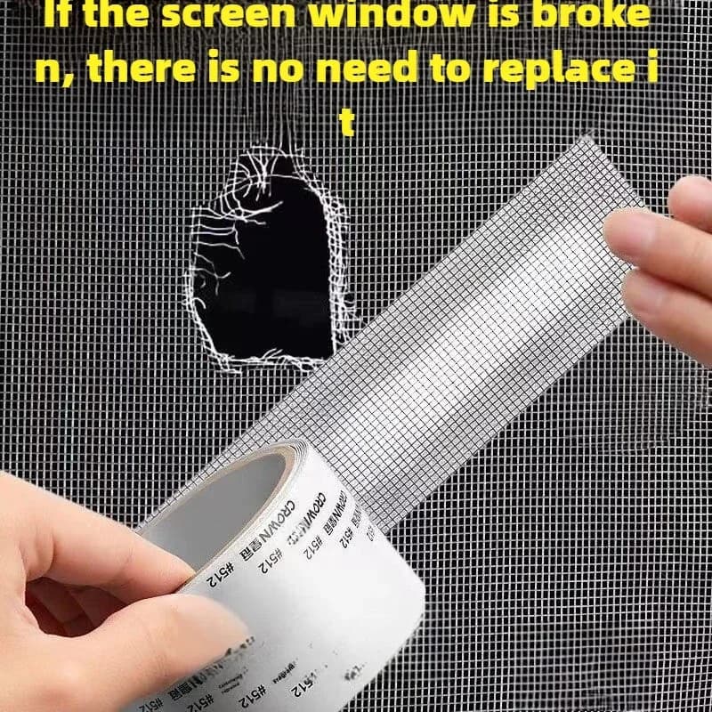 Sovvenzione per riparazione anti-zanzara con nastro per finestra per schermo, riparazione della rete dello schermo Sovvenzione per riparazione autoadesiva per finestra dello schermo in velcro