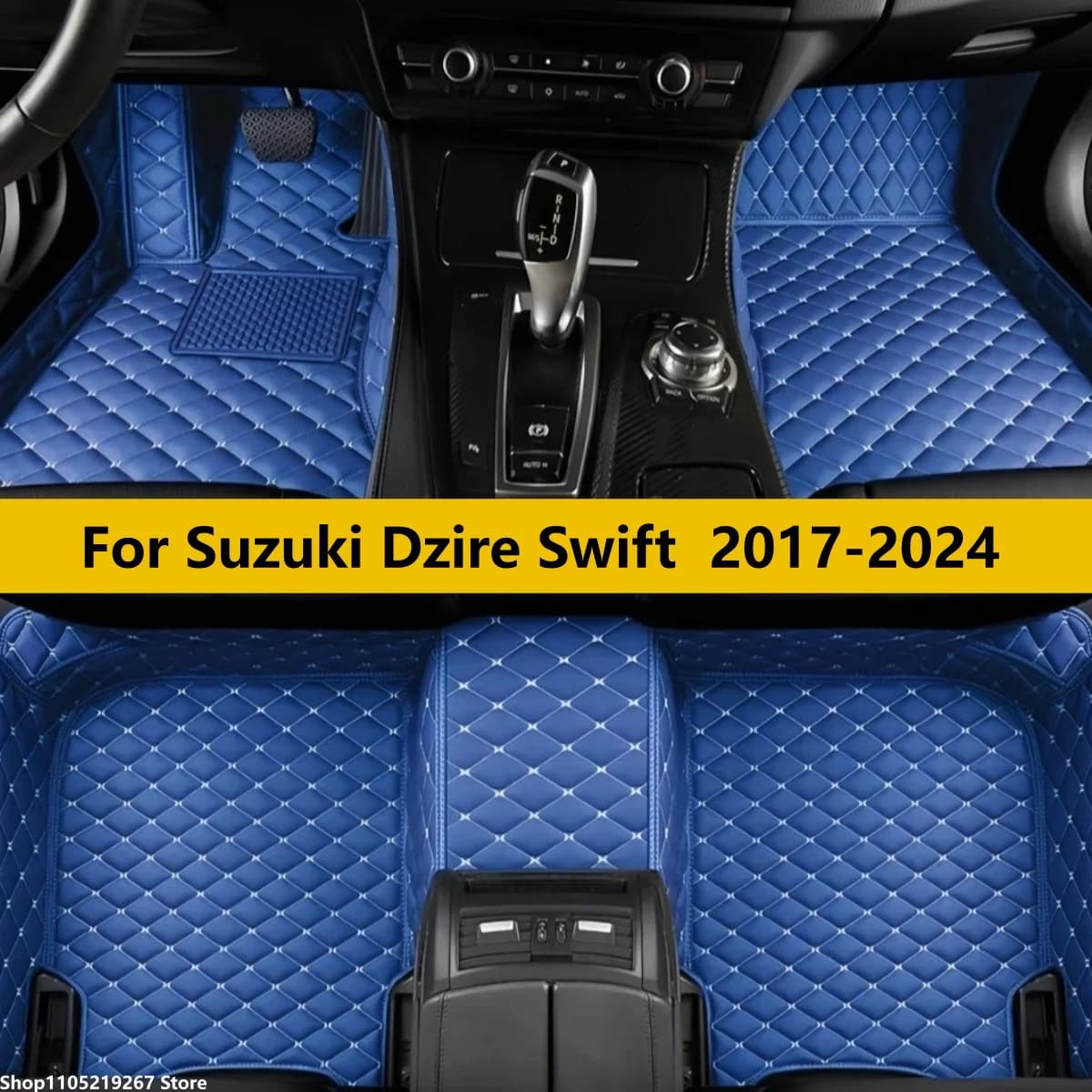 Tappetini per Auto Suzuki Dzire Swift 2017-2024, Accessori per Uomo e Donna