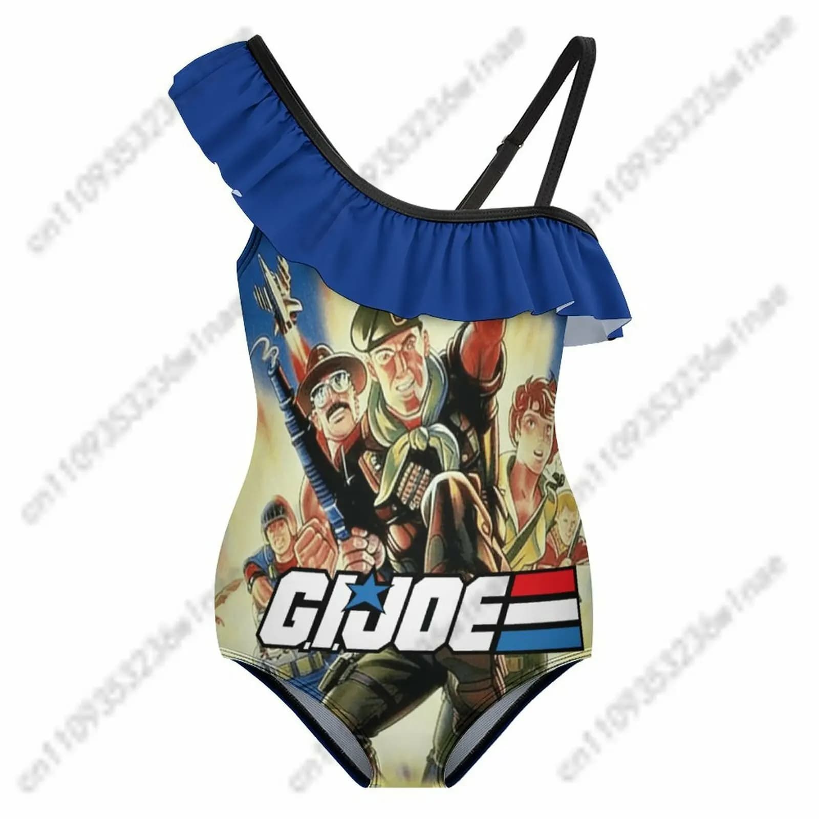 G.I. Costume da bagno intero Joe Floundered, costumi da bagno da donna, costumi da bagno personalizzati alla moda, abbigliamento da spiaggia personalizzato per feste in piscina