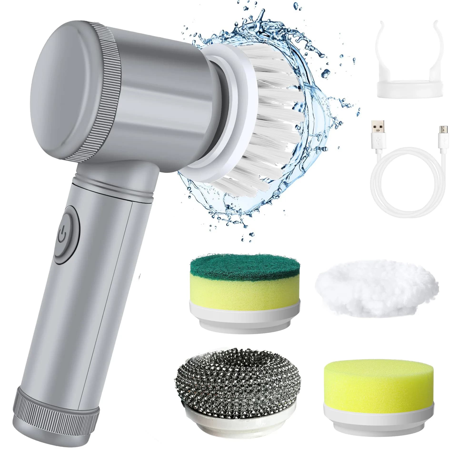 Electric Brush for Multifunctional Cleaning, Bestseller for Kitchen and Bathroom, Electric Polisher for Shoes