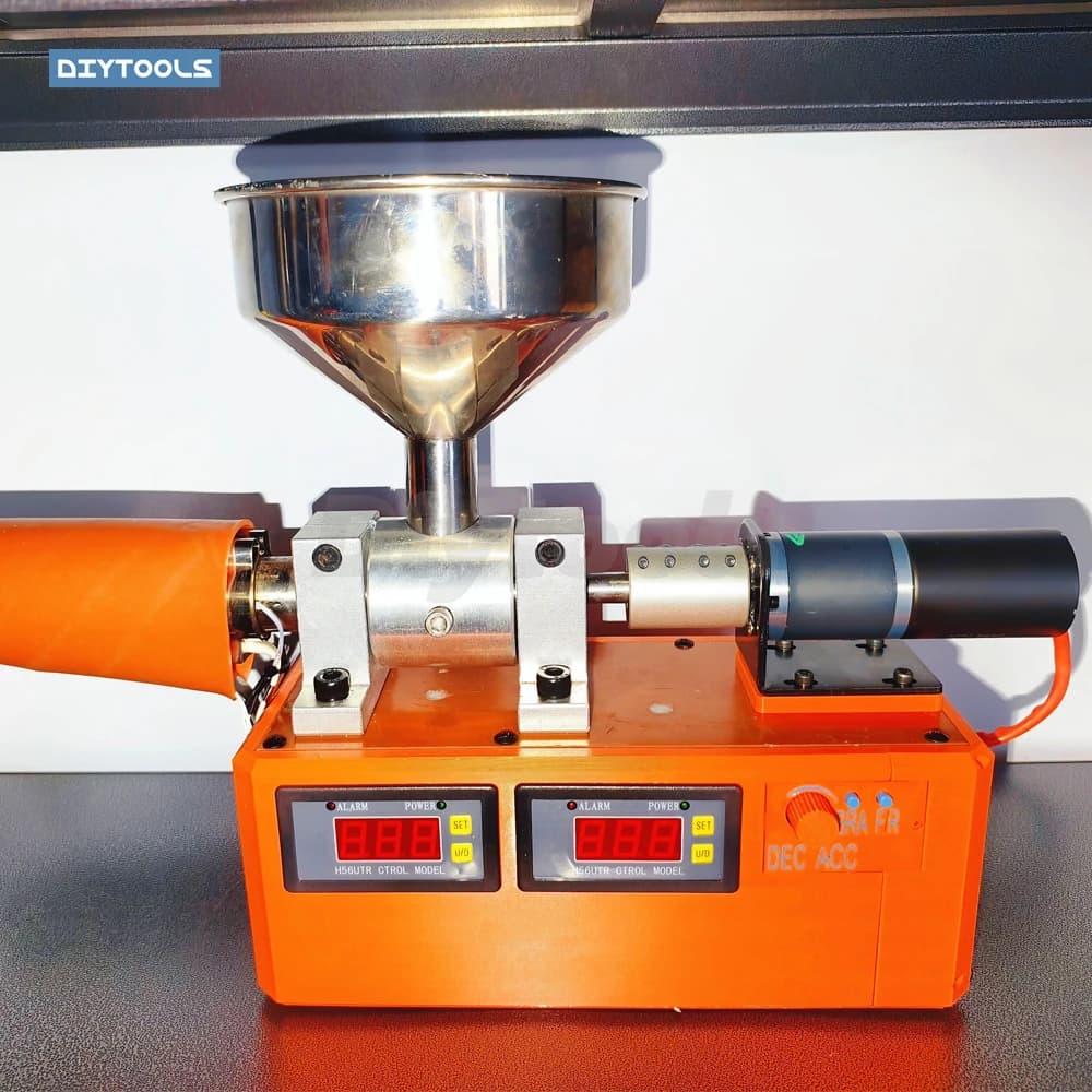 Mini Single Screw Waste Plastic Recycling Filament Extruder Make 1.75mm 2.3mm PLA PETG Filament DIY 3D Printing Filament Machine