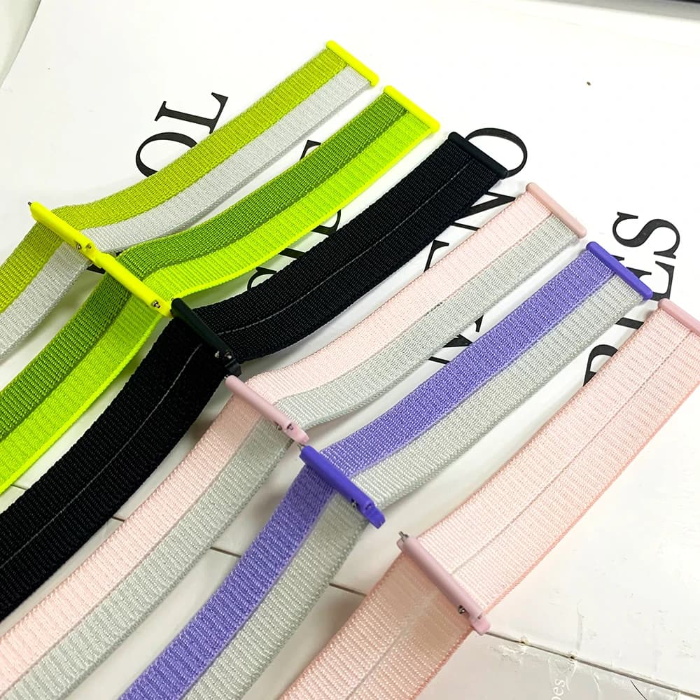 20mm 22mm Nylon Breathable Bracelet For Garmin Forerunner 70 170 Music 165 265 Venu 4 3 Replace Sport Band For AMAZFIT BALANCE 2