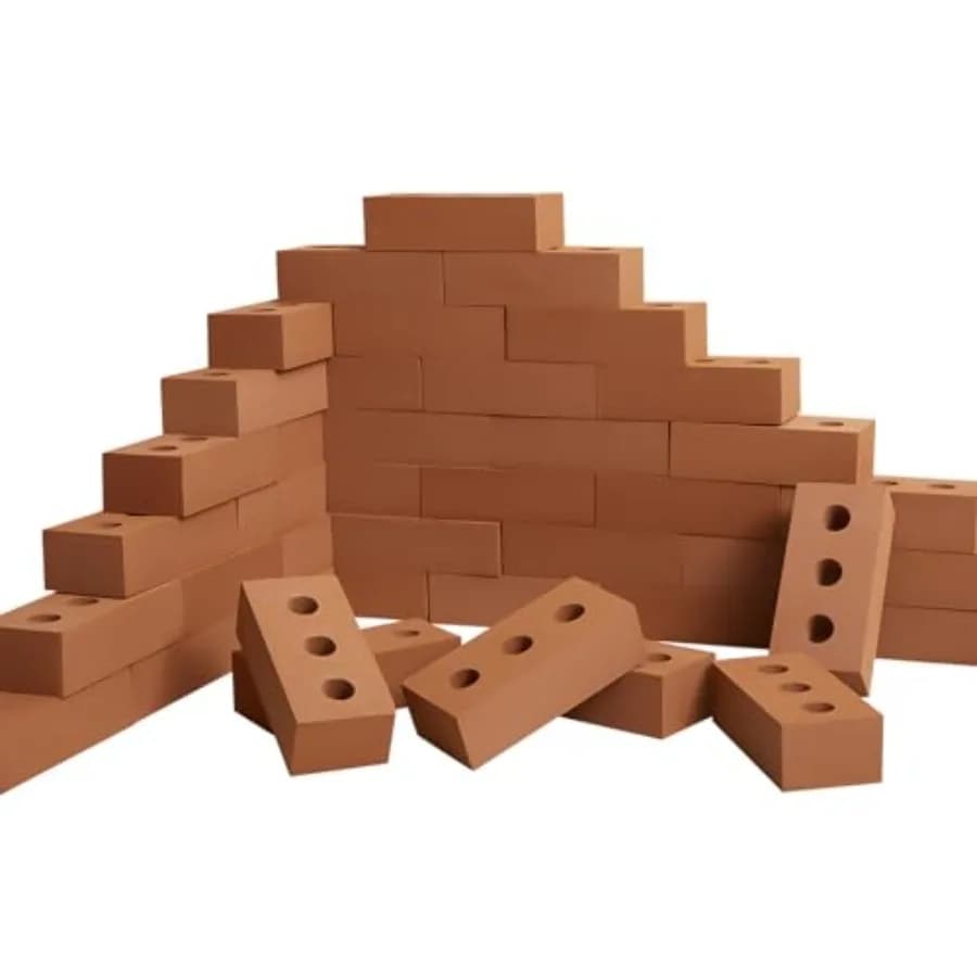Mattoncini in schiuma per bambini, blocchi di costruzione in schiuma spessa, finto mattoni grandi per costruzioni e impilamenti, 8 x 4 x 2,4 pollici (30 pezzi)