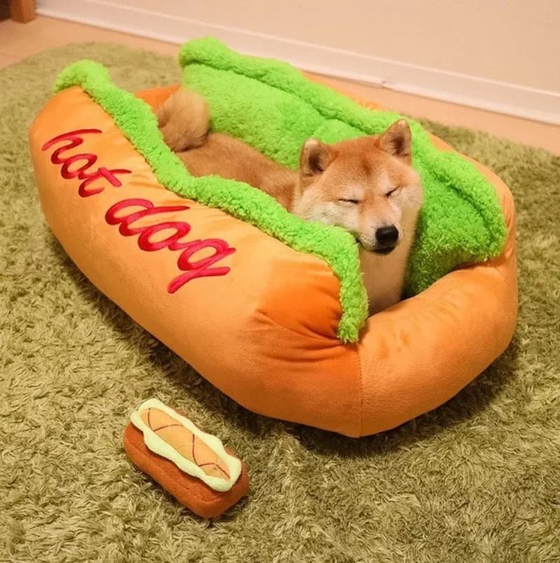 Caldo letto per hot dog Lettino morbido rimovibile per cani Grande vendita calda Lavabile elastico Cucciolo di gatto Pet House Divano Cuccia per cani da interno