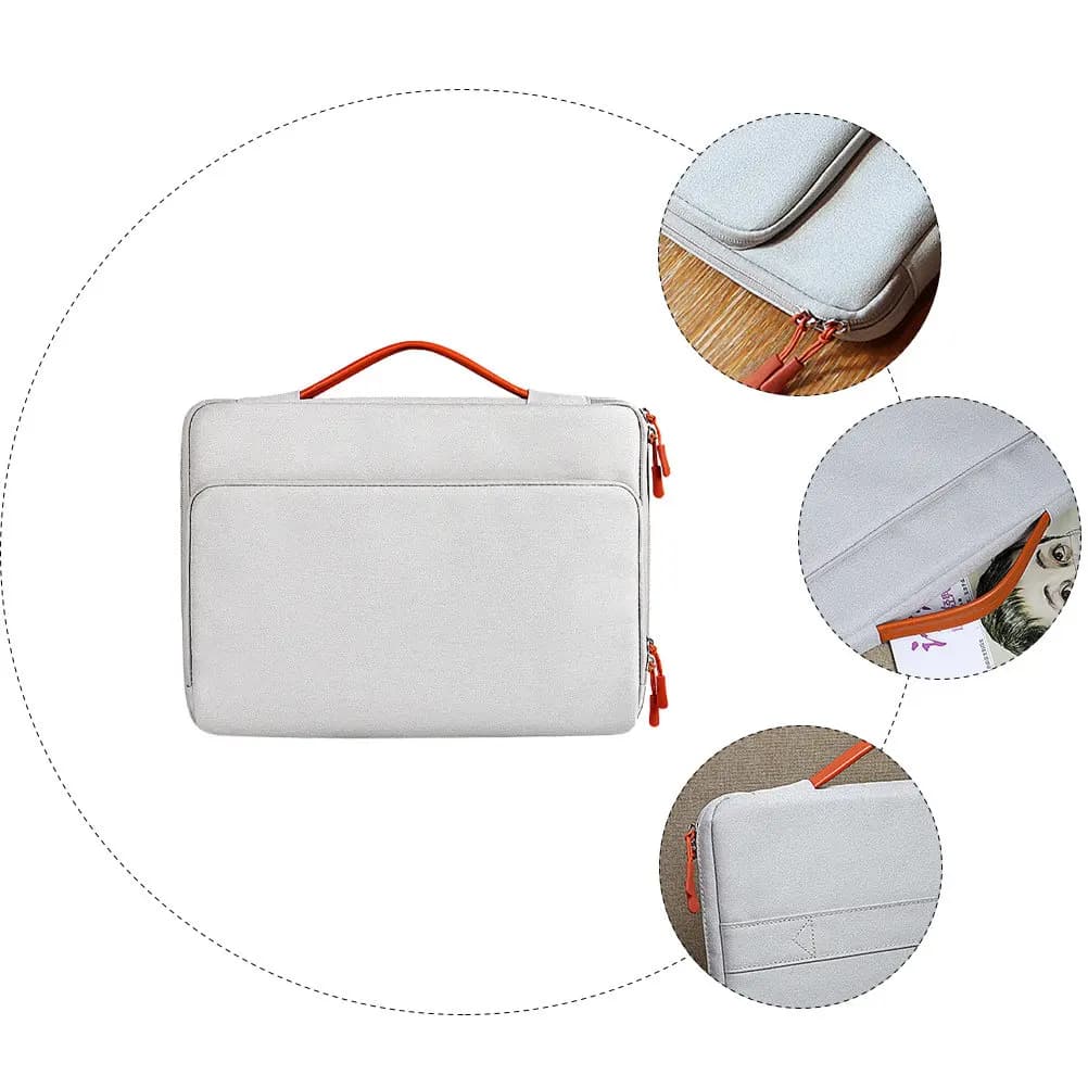 1 Pezzo Borsa per Laptop Impermeabile Premium, Leggera e Resistente ai Graffi, con Cerniera Scorrevole e Organizer per Dispositivi da 13-16 Pollici
