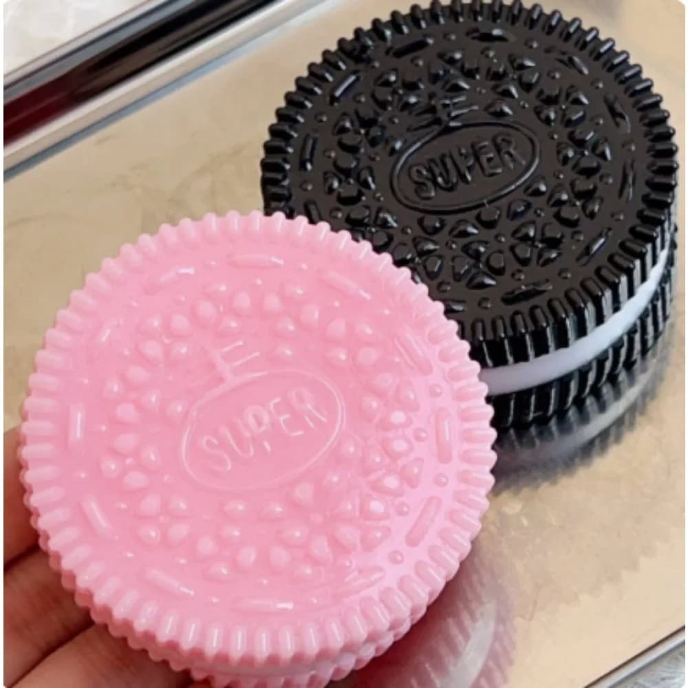 Squishy Handmade Silicone Cookies Fidget Toys Slow Rebound Stress Relief Pinch Decompression Squeeze Toy for Kids Adults Gifts