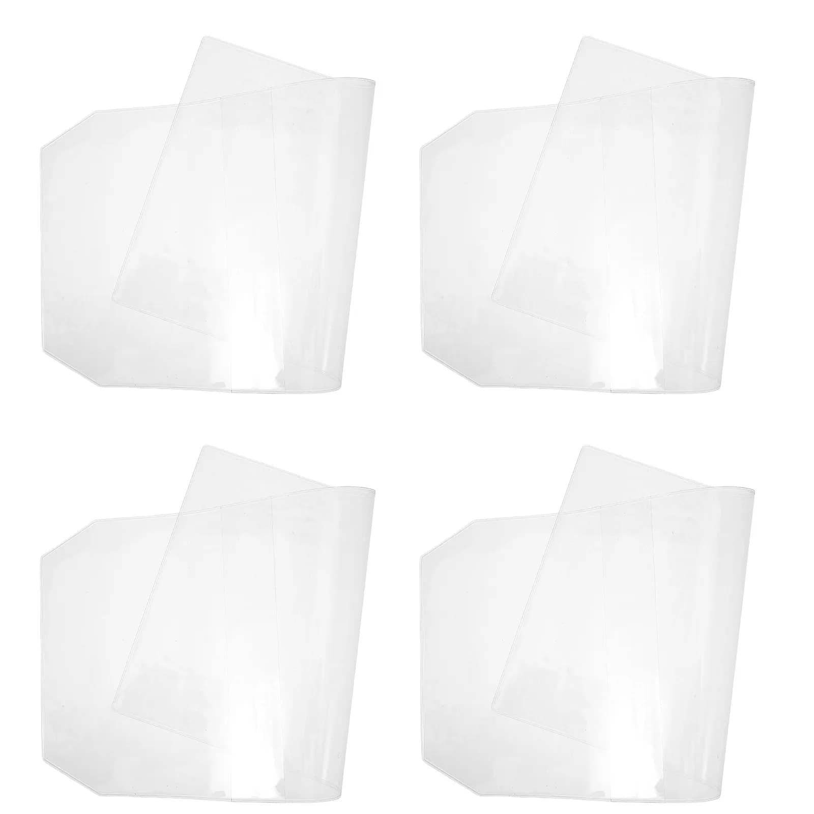 4 copertine per agenda A6, copertina trasparente in PVC, custodia per notebook, protezione impermeabile per libri, copertina minimalista riutilizzabile per diario, scuola