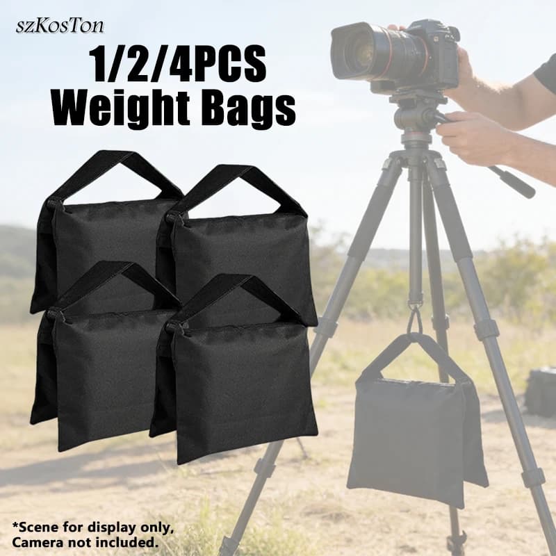 Sand bags (1/2/4 pieces) for photographic equipment, studio video supports, heavy bags for bases and tripods