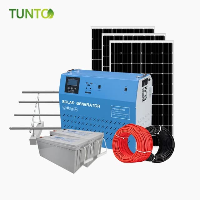 Sistema di illuminazione portatile a energia solare per elettrodomestici Kit pannello solare interno da 1000 W