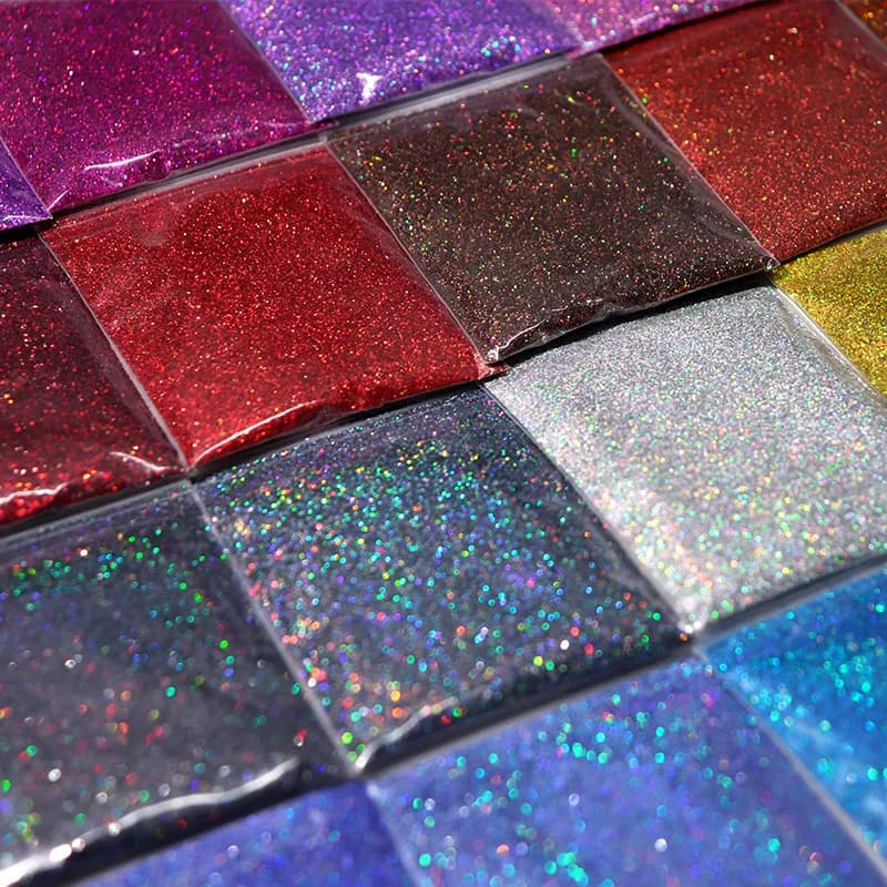 Pigmento in resina epossidica in polvere laser colorata lucida da 10 g per stampi in silicone che realizzano decorazioni glitter per unghie