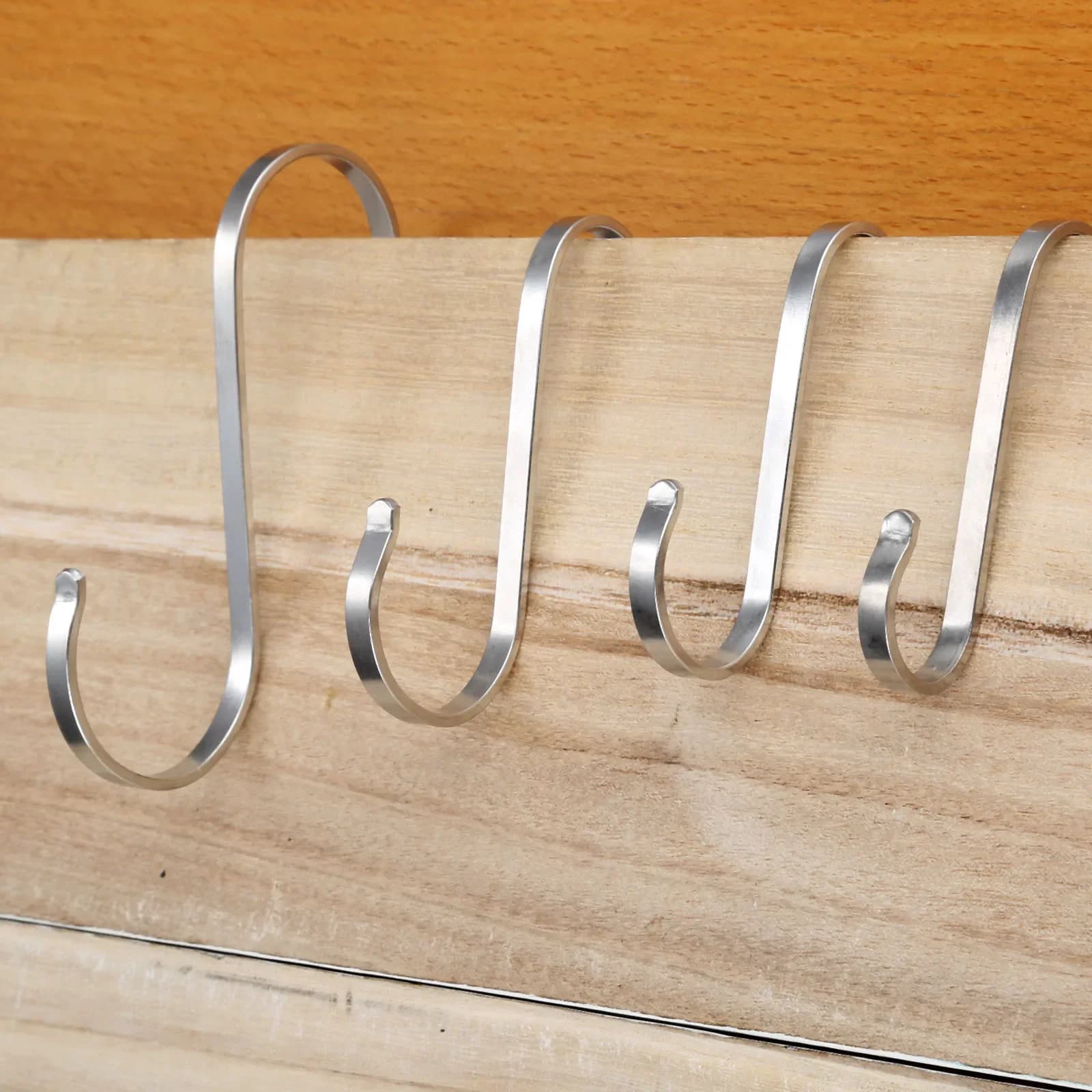 1 Pc In Acciaio Inox Piatto di Forma S Appeso Cremagliera Gancio Cucina Bagno Appendere Ganci Utensili Vestiti Hat Towel Hanger Holder ganci