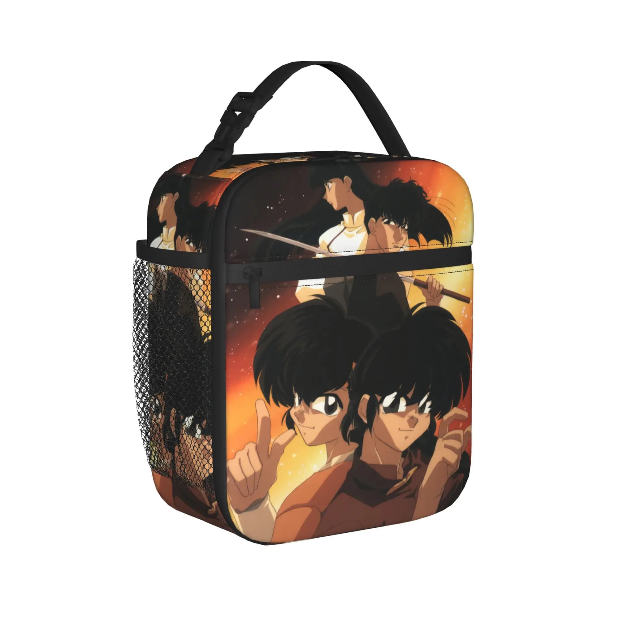 Borse termiche per il pranzo Anime Ranma e Ryoga per l'ufficio, borse portatili per contenitori alimentari, scatole termiche per il pranzo