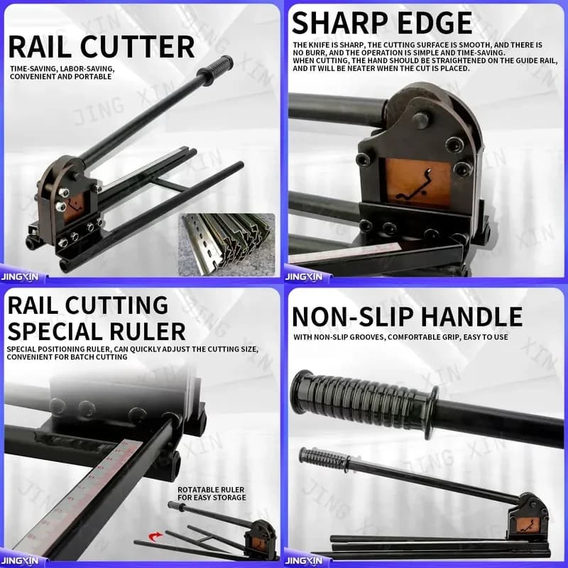 Custom for DC-35 Manual Guide Rail Cutting Machine Copper Iron Aluminum Track Cutter Heavy Duty Metal Plate Scissors Tool