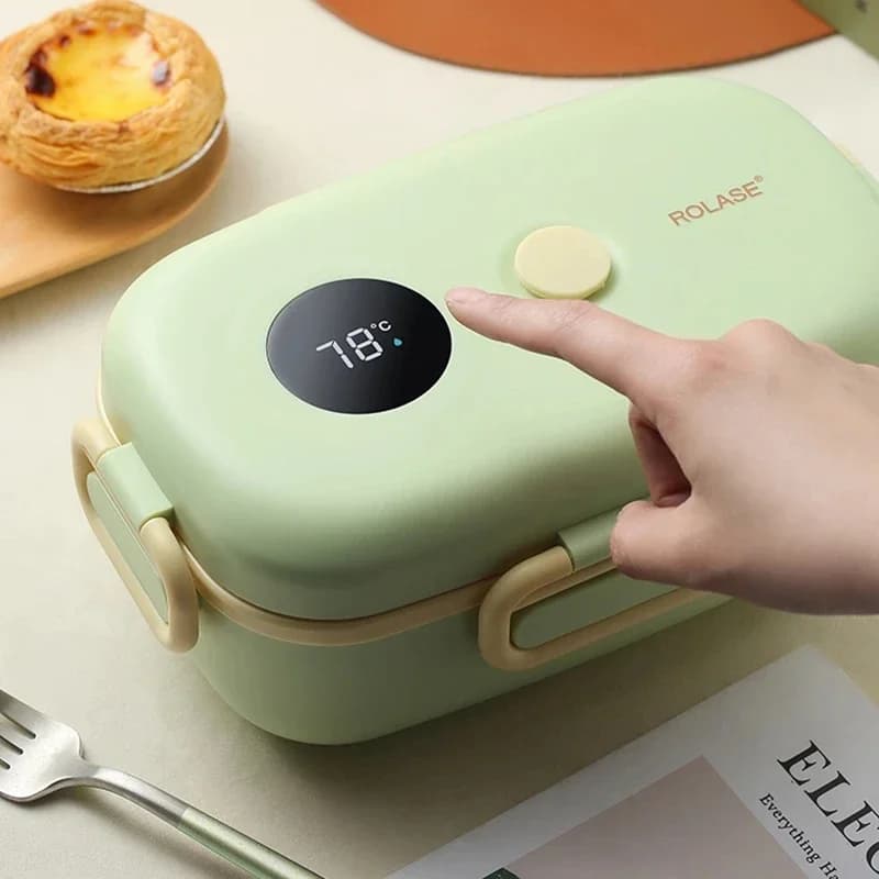 Nuovo Lunch Box per isolamento termico per uomo donna bambini Display intelligente temperatura Bento Food Box contenitori in plastica