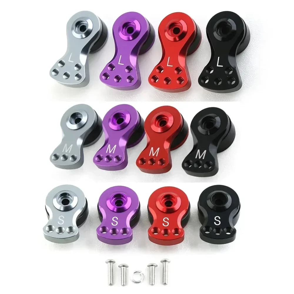 Braccio Servo Saver Regolabile in Metallo DLY 25T per Auto RC Traxxas TRX-4 Axial SCX10 1/10, Elicotteri e Modelli di Barche - Parti di Aggiornamento