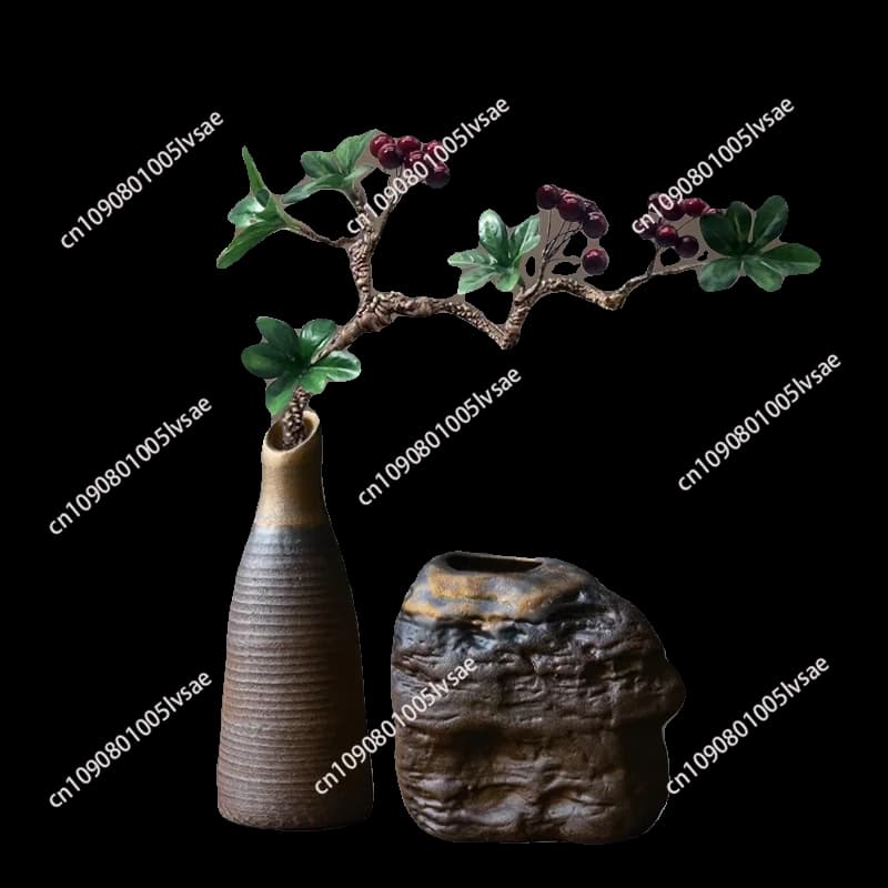 Home & Garden room Decor table Decoration & Accessories Artificial Flowers bonsai Plants synthetic leaves fake pine branch