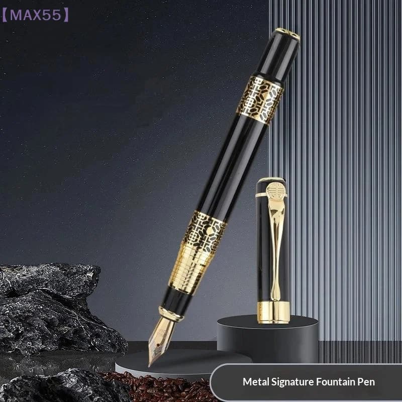 Smooth Writing Grain Fountain Pen Classic Texture Office Pen School Signature Calligraphy Student Stationery Supplies【MAX-55】