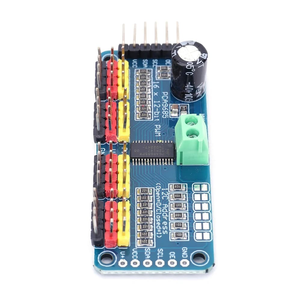 Modulo Controller PCA9685 10-1PC con Interfaccia IIC, Scheda Driver Servo PWM a 16 Canali e 12 Bit per Arduino Robot/Raspberry Pi