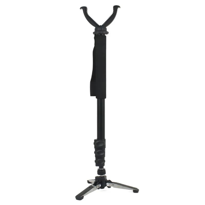 Metal Single Legged Portable Aluminum Hunting Telescopic Tripod Tactical for AR15 M4 M16 AK47 Airsoft Airguns Hunting Men