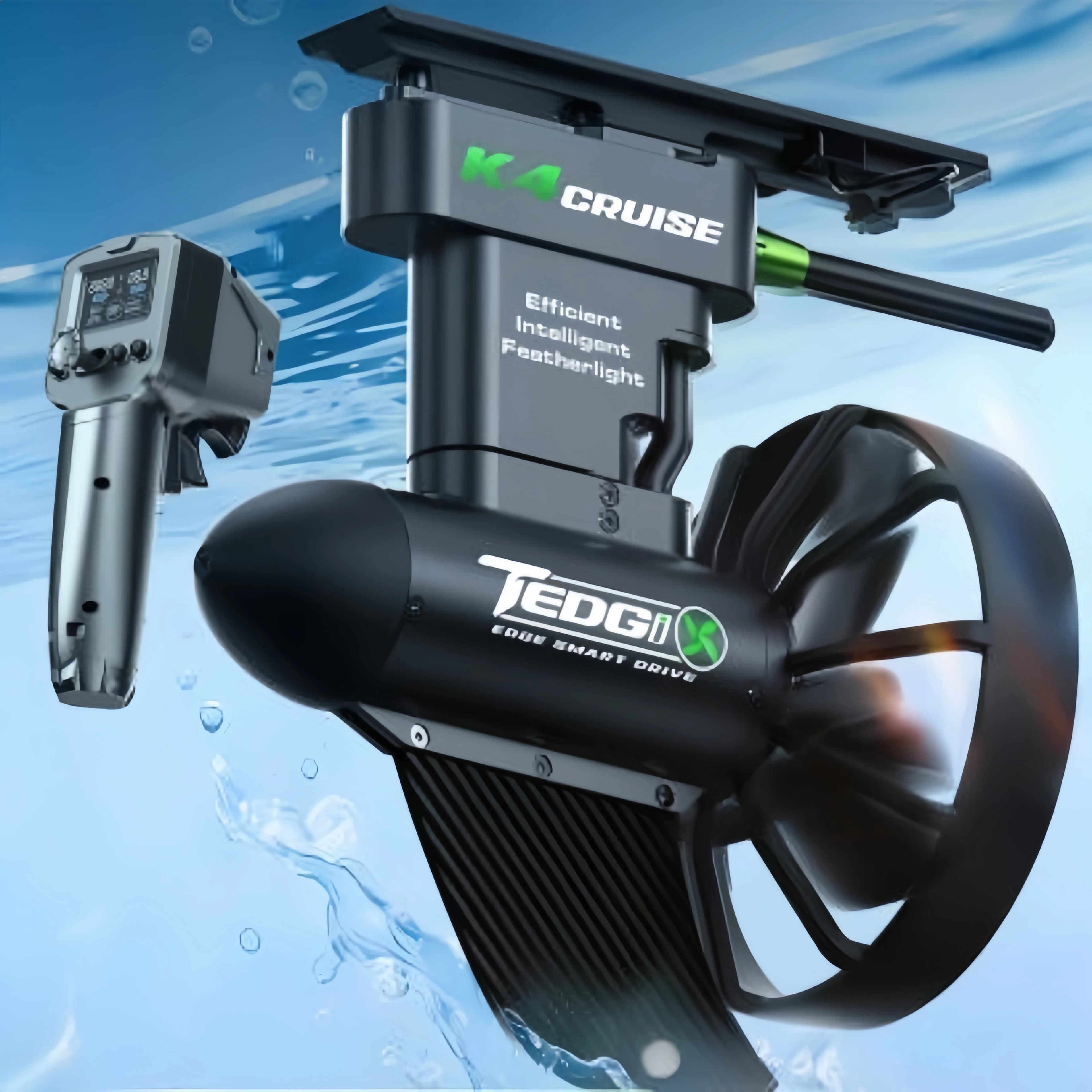 Kit motore brushless Camolech K4 400W | Spinta da 20 libbre, universale per kayak, tavola da paddle con pinna SUP&Boost | Bluetooth senza fili