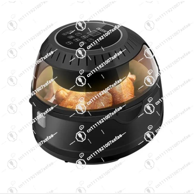 Friggitrice ad Aria Elettrica Multifunzionale da Cucina, 13L, Antiaderente, Senza Olio, Digitale, Forma Rotonda