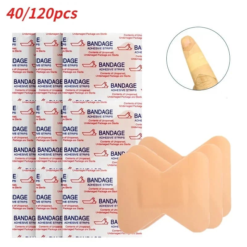 40/120 pz Cerotti Impermeabile Traspirante Cuscino Adesivo Gesso Ferita Emostasi Adesivo Fascia di Primo Soccorso Benda