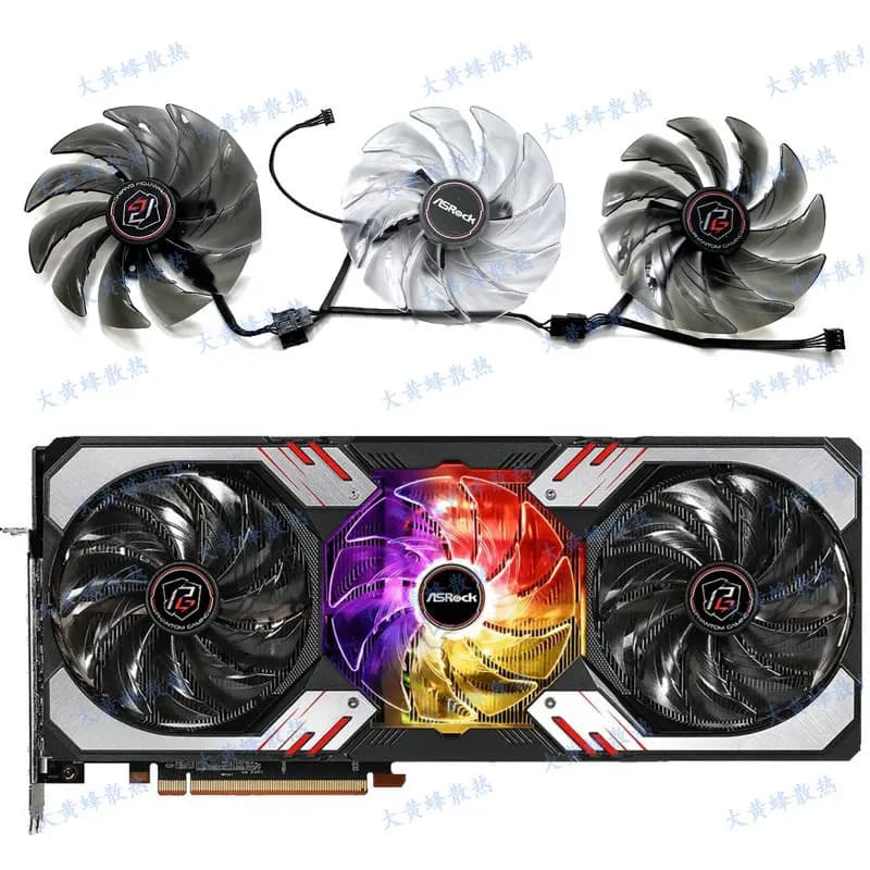 Nuova ventola di raffreddamento per scheda video grafica ASROCK RX6800XT 6900XT Phantom Gaming