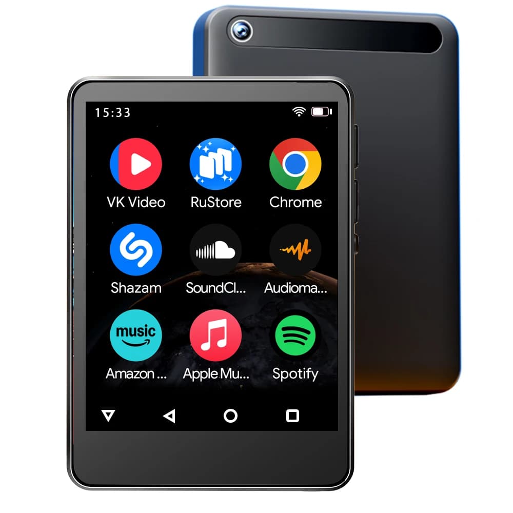 Lettore MP3 MP4, 2GB RAM 16GB Memoria, Android 10 WiFi, 8-Core, Bluetooth, HiFi Lossless FLAC APE WAV, Play Store, Touchscreen da 2,83" 5MP