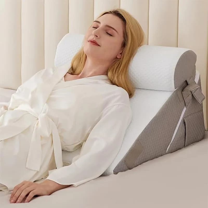 Set di cuscini multifunzionali in memory foam Cuscino lombare Cuscino a cuneo triangolare Cuscino in spugna di supporto per divano camera da letto per il massimo comfort