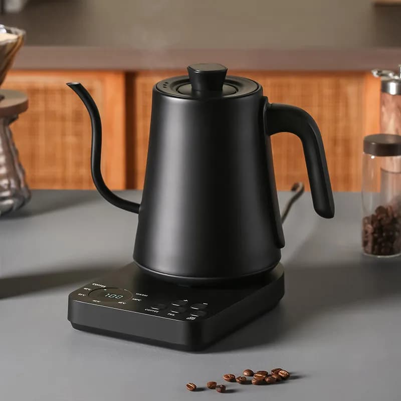 Bollitore elettrico intelligente a temperatura controllata con bocca stretta e bocca lunga Caffettiera lavata a mano Base per bollitore isolata