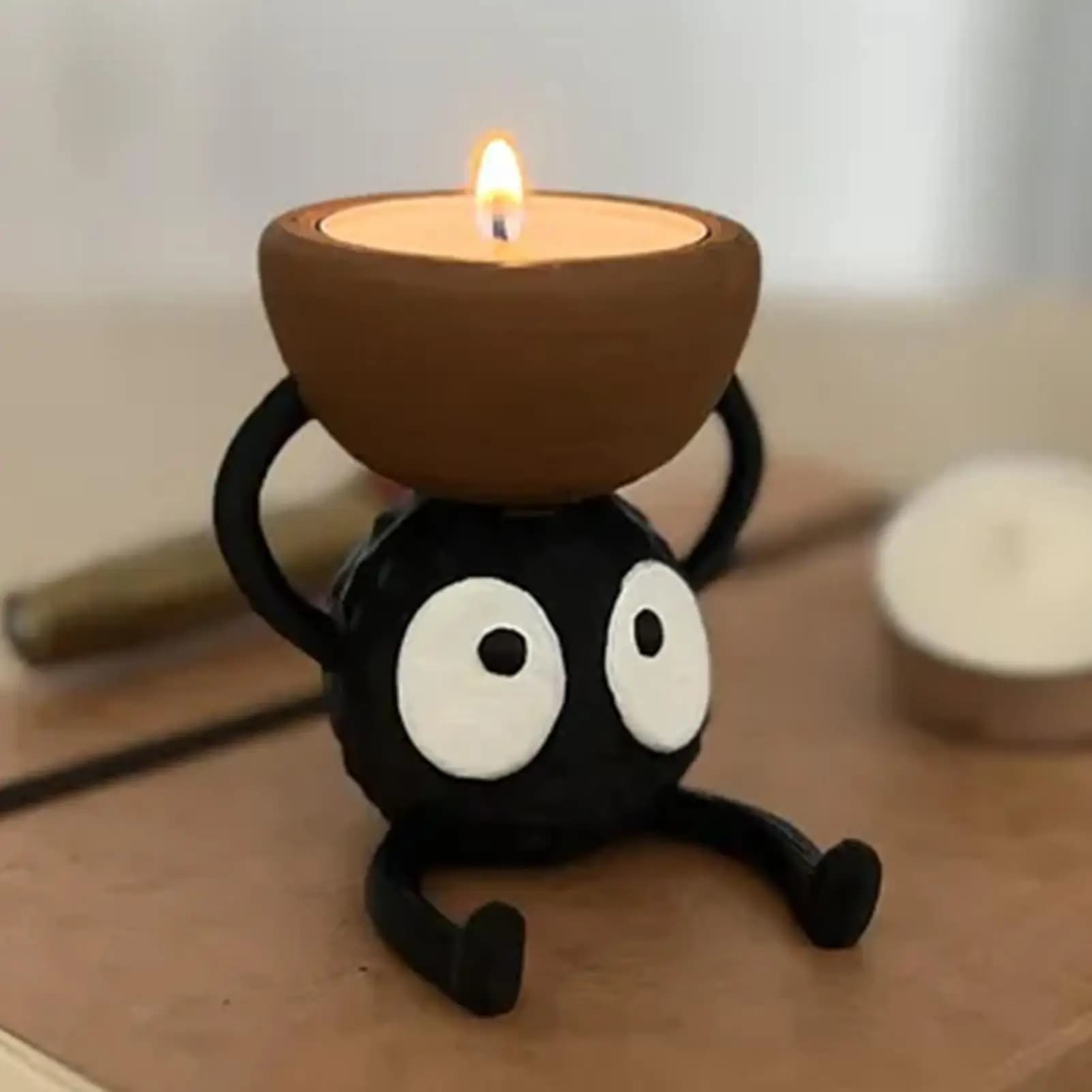 Portacandele Carini, Portacandele per Tea Light, Supporto per Candele Stampato in 3D, Piccolo Portacandele