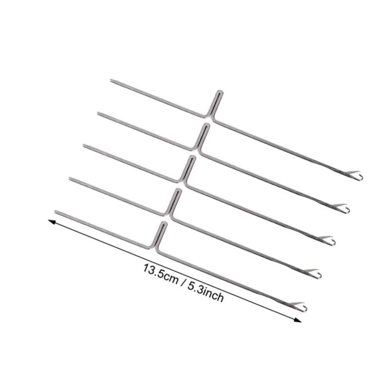 E2 50 Pezzi Aghi in Acciaio per Macchina da Maglieria, Accessori per Tessitura Compatibili con Macchine KH868 KH821 KH831 KH851