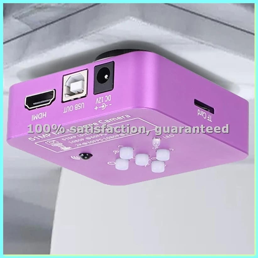 N51MP FHD 1080P - Telecamera per microscopio industriale con visione artificiale USB compatibile per saldatura PCB di telefoni cellulari, spina americana - ABFB