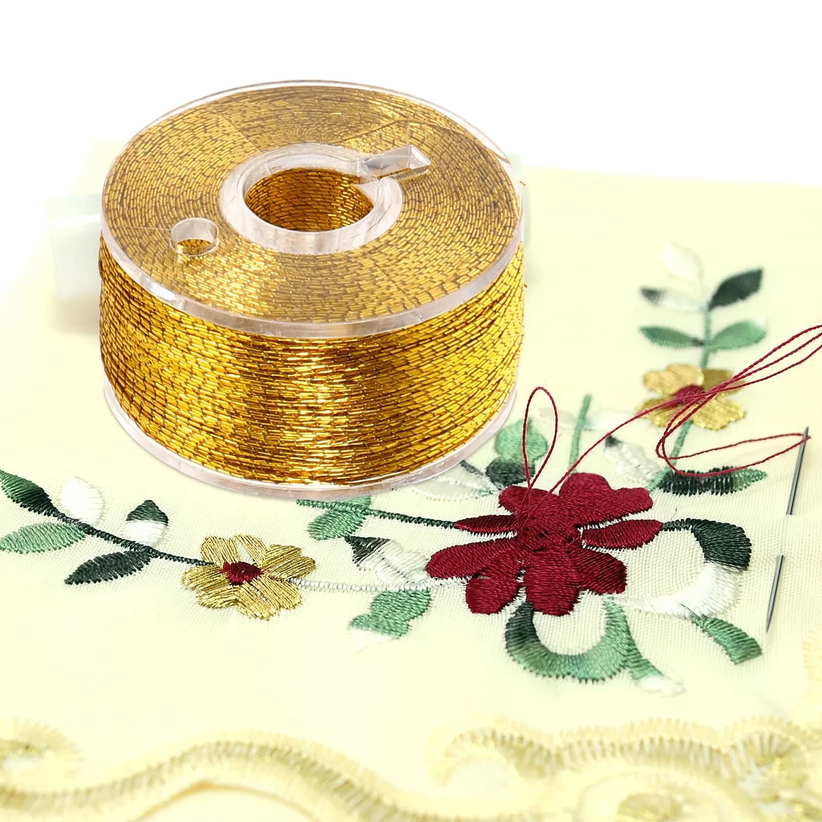 Set di Fili Metallici per Ricamo, Kit Fai-da-Te Colorato e Resistente all'Usura per Punto Croce, Artigianato e Forniture per Cucito